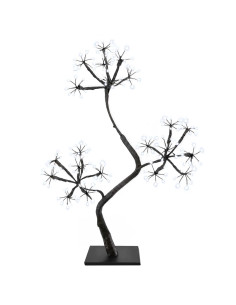 Albero di Natale a LED a forma di S 2 pz Nero 18 x 18 x 45 cm 2