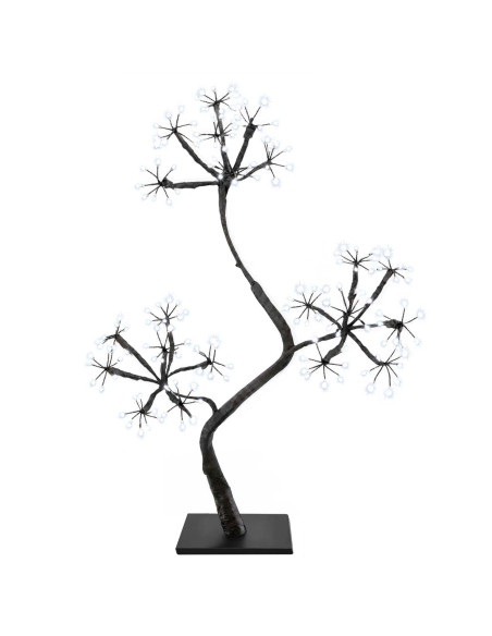 Albero di Natale a LED a forma di S 2 pz Nero 18 x 18 x 45 cm