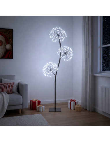 Albero di Natale a LED a forma di S Nero 18 x 18 x 120 cm