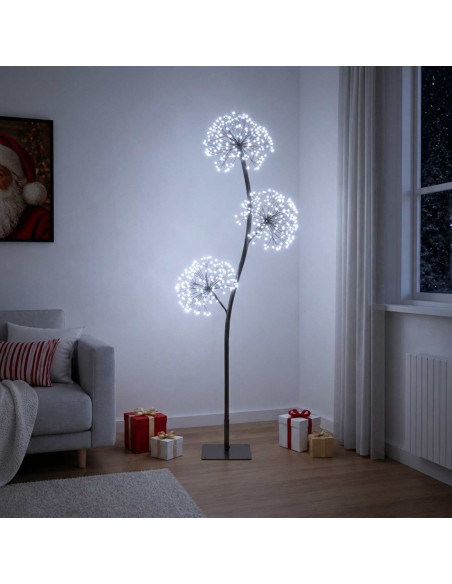Albero di Natale a LED a forma di S Nero 18 x 18 x 120 cm