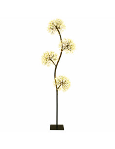 Albero di Natale a LED a forma di S Nero 18 x 18 x 150 cm 2