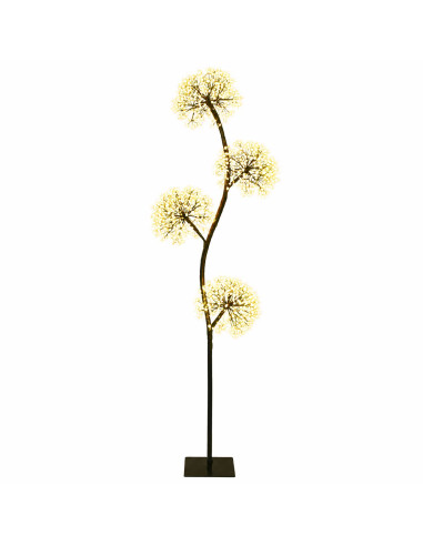Albero di Natale a LED a forma di S Nero 18 x 18 x 150 cm
