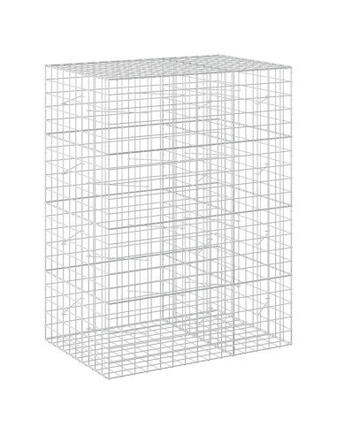 Gabione con filo da 5 mm e rete 10x10 cm 150x100x200 cm