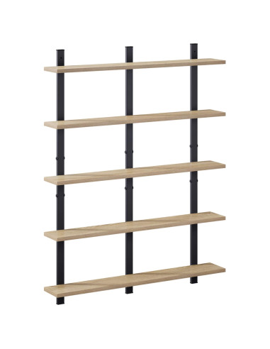 Scaffale da parete Rovere Sonoma 79.5 x 13.5 x 102 cm