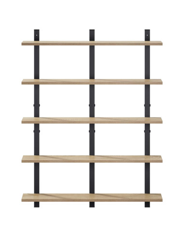 Scaffale da parete Rovere Sonoma 79.5 x 13.5 x 102 cm