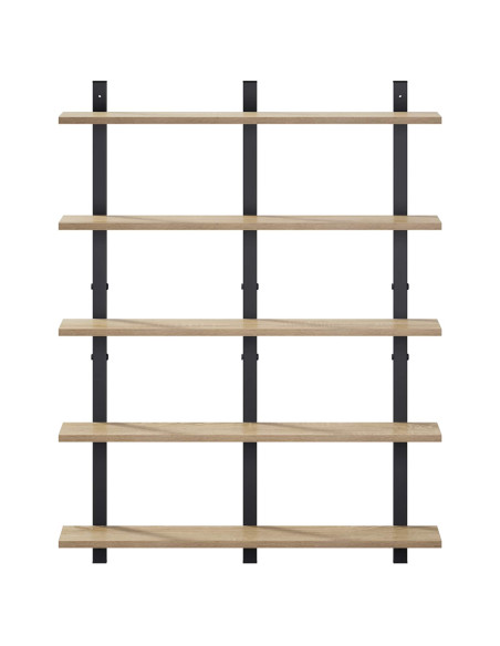 Scaffale da parete Rovere Sonoma 79.5 x 13.5 x 102 cm