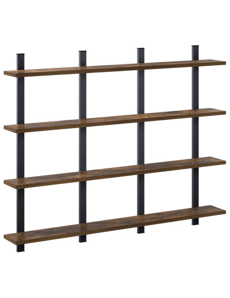 Scaffale da parete Rovere Fumo 102 x 13.5 x 80 cm