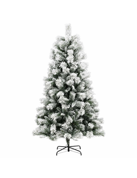 Albero di Natale artificiale con rami snodati e palline 150 cm