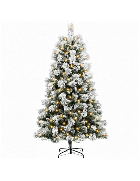 Albero di Natale Artificiale con Rami Pieghevoli 240 cm 300 LED