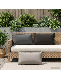 Cuscino con cuscino HOUTEN 2 pz Grigio Poliestere