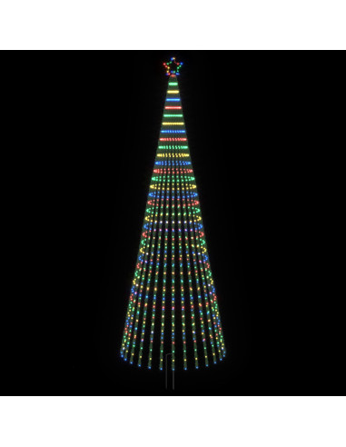 Albero di Natale LED 400 cm 1028 LED Multicolore Acciaio Nero