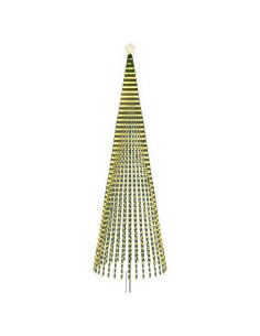 Albero di Natale LED 500 cm 1524 LED Bianco caldo Acciaio Nero 2