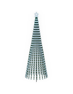 Albero di Natale LED 300 cm 668 LED Bianco freddo Acciaio Nero 2
