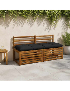 Cuscini per Panchina VIANEN 2 pz 100% Poliestere Blu Scuro