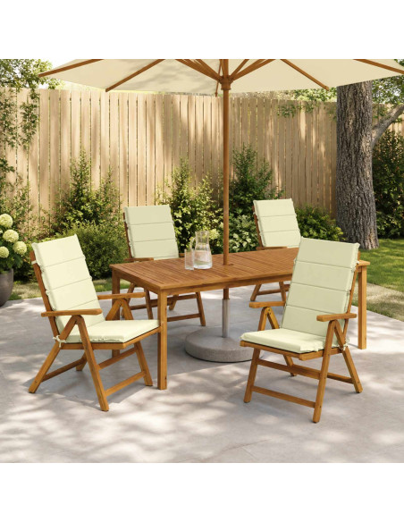 Cuscino per sedia a schienale alto GEMERT 4 pz 100% Poliestere