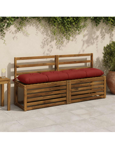 Cuscino per panchina VIANEN 100% Poliestere Rosso