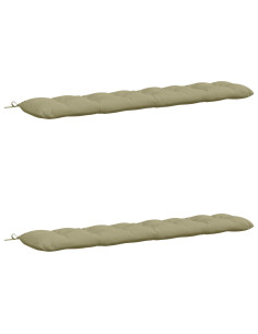Cuscini per Panchina VIANEN 2 pz 100% Poliestere Verde chiaro 2