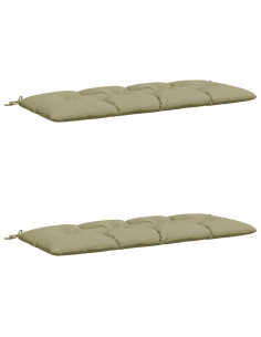 Cuscini per Panchina VIANEN 2 pz 100% Poliestere Verde chiaro 2