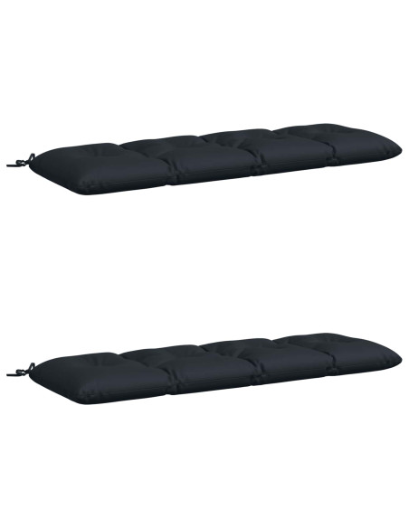 Cuscini per Panchina VIANEN 2 pz 100% Poliestere Blu Scuro