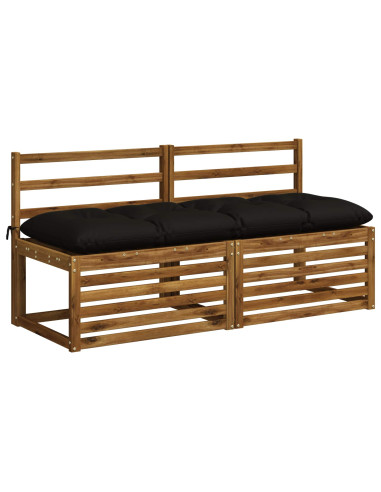Cuscino per panchina VIANEN 100% Poliestere Nero