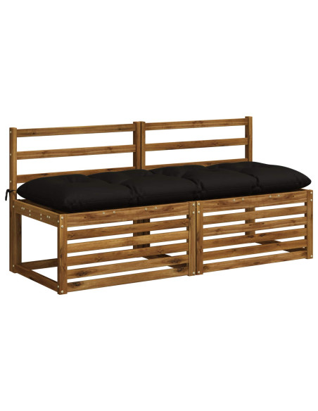 Cuscino per panchina VIANEN 100% Poliestere Nero