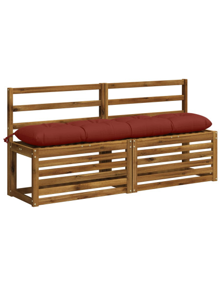 Cuscino per panchina VIANEN 100% Poliestere Rosso