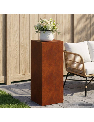 Supporto per piante Ruggine 40 x 40 x 100 cm Acciaio Corten
