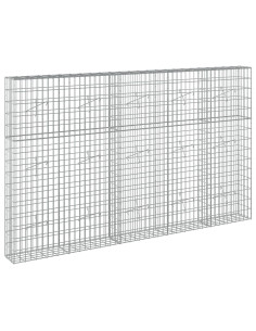 Gabione con Filo da 3,5 mm e Rete da 5x10 cm 250x20x150 cm 2