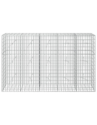 Gabione con Filo da 3,5 mm e Rete da 5x10 cm 250x20x150 cm
