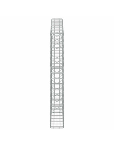 Gabione con Filo da 3,5 mm e Rete da 5x10 cm 250x20x150 cm
