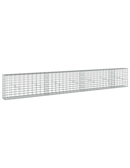 Gabione con Filo da 3,5 mm e Rete da 5x10 cm 350x20x50 cm