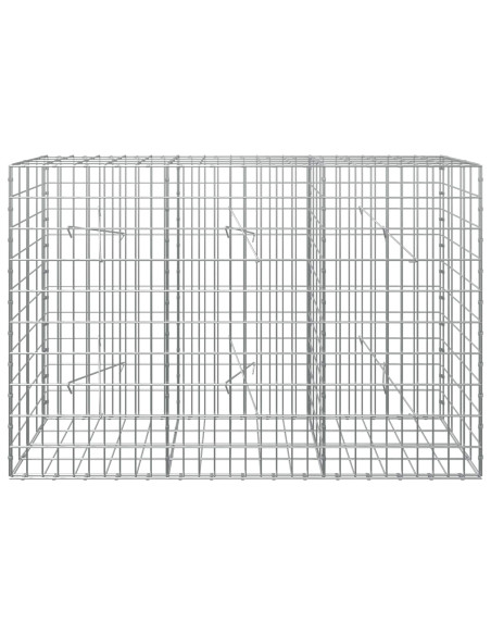 Gabione con Filo da 3,5 mm e Rete da 5x10 cm 150x20x100 cm