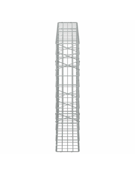Gabione con Filo da 3,5 mm e Rete da 5x10 cm 150x20x100 cm