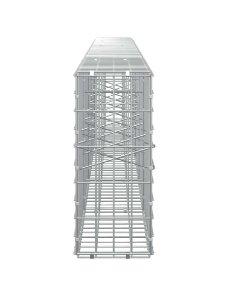 Gabione con Filo da 3,5 mm e Rete da 5x10 cm 500x20x50 cm