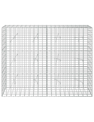 Gabione con Filo da 3,5 mm e Rete da 5x10 cm 200x20x150 cm