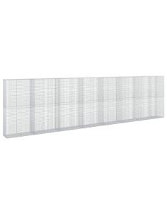 Gabione con Filo da 5 mm e Rete da 5x2,5 cm 750x50x200 cm 2