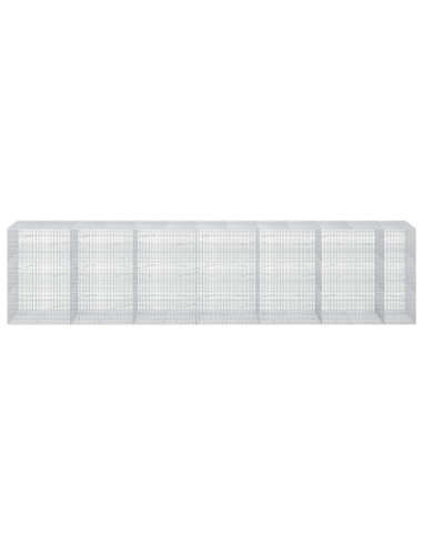 Gabione con Filo da 5 mm e Rete da 5x2,5 cm 650x100x150 cm