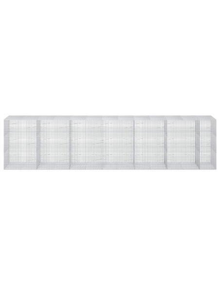 Gabione con Filo da 5 mm e Rete da 5x2,5 cm 650x100x150 cm