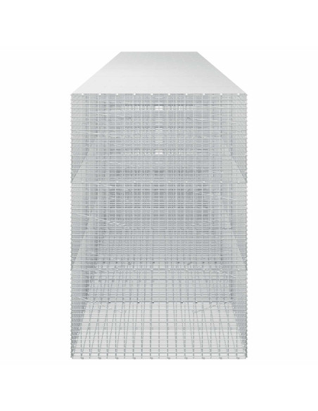 Gabione con Filo da 5 mm e Rete da 5x2,5 cm 650x100x150 cm