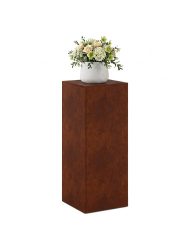 Supporto per piante Ruggine 40 x 40 x 100 cm Acciaio Corten