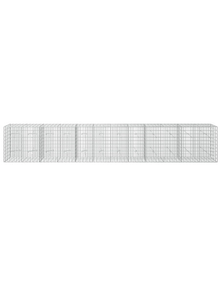 Gabione con Filo da 3,5 mm e Rete da 5x10 cm 600x20x100 cm