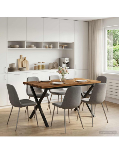 Tavolo da pranzo quadrato 120 x 90 x 75 cm
