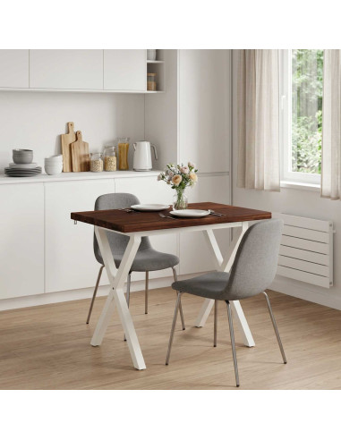 Tavolo da pranzo quadrato 110 x 55 x 75 cm
