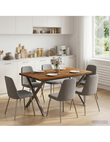 Tavolo da pranzo quadrato 120 x 90 x 75 cm