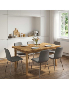 Piano del Tavolo Rettangolare 80 x 80 x 3,2 cm Quadrato