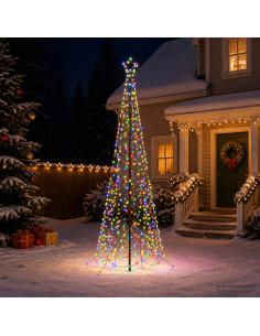 Albero di Natale a spirale LED con picchetto EKENAS 250 cm