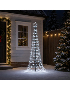 Albero di Natale a spirale LED con picchetto EKENAS 180 cm