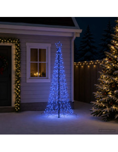 Albero di Natale a spirale LED con picchetto EKENAS 180 cm