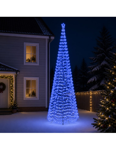 Albero di Natale a spirale LED con picchetto EKENAS 500 cm