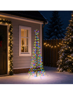 Albero di Natale a spirale LED con picchetto EKENAS 180 cm